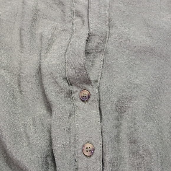 Blu Pepper Long Sleeve Mini V Neck Dress Olive S - Picture 9 of 11